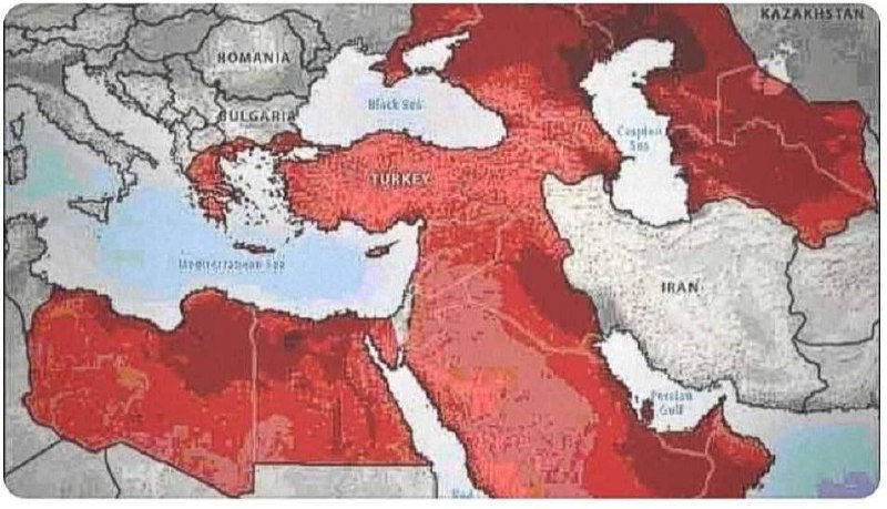 Турецкие СМИ опубликовали карту «великой Турции» и сфер ее влияния до 2050 года….